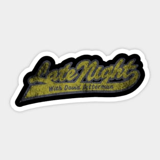 Late Night With David Letterman Sticker